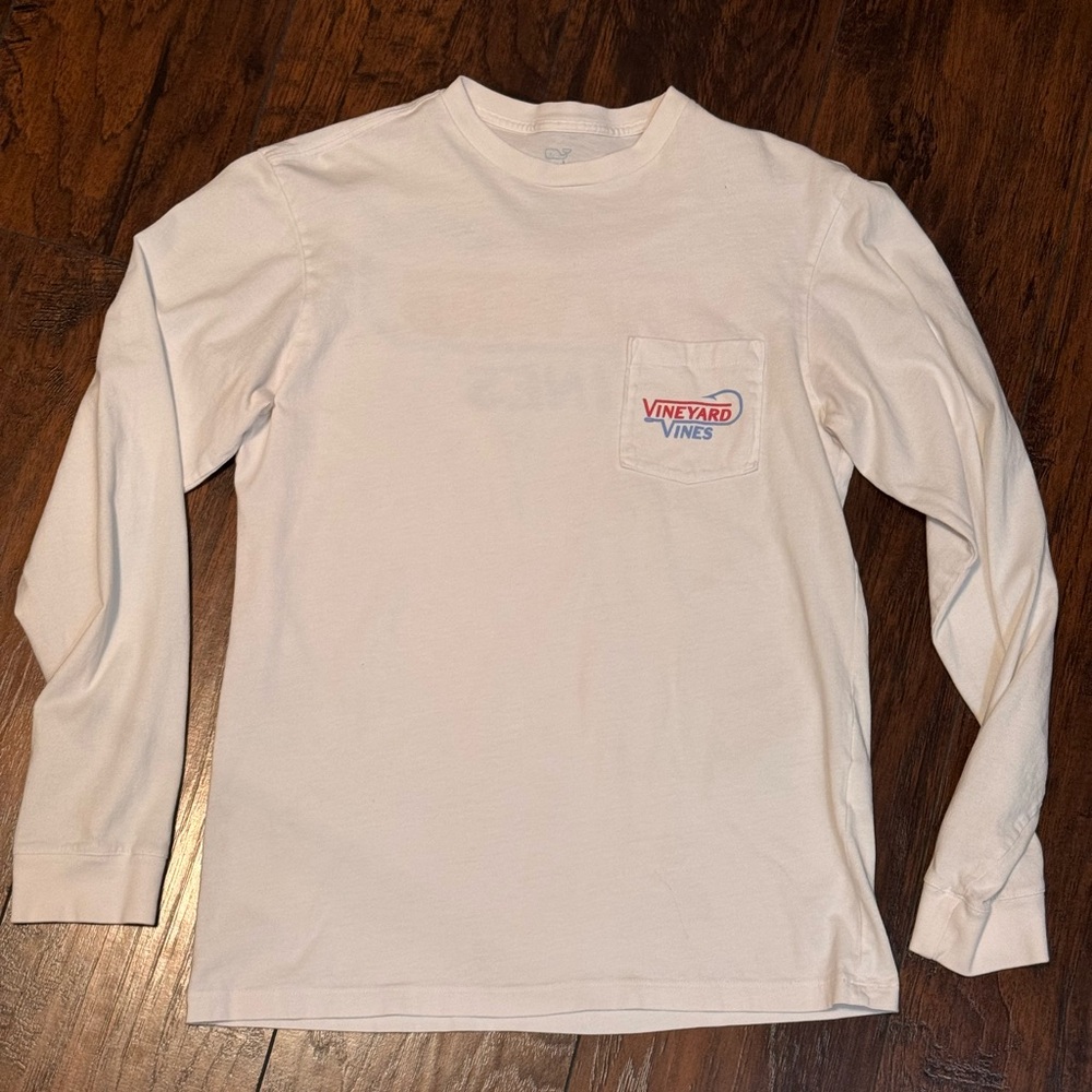 Vineyard Vines Shirt Men's Long Sleeve‎ Pocket T-Shirt X-Small White